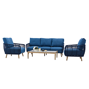 Salon De Jardin Apple - Bleu Liquidations Jardin