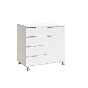 Élément De Rangement Rio 1 Porte Et 5 Tiroirs - Blanc Rangements