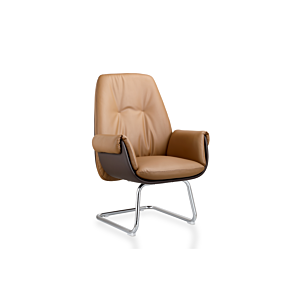 Fauteuil Visiteur New Orcus - Marron
