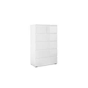 Commode Capetown 6 Tiroirs - Blanc Rangements
