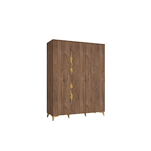 Armoire Kenyatta - Marron / Doré