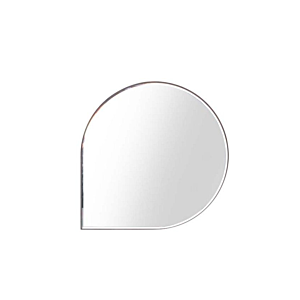 Miroir Basalto - Blanc / Marron