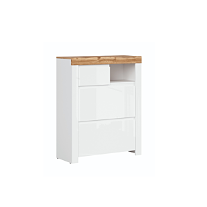 Commode Holten - Chêne / Blanc