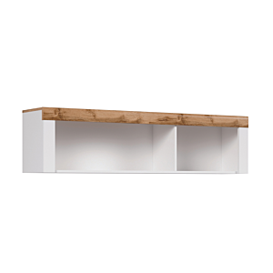 Etagère Holten + 2 Niches - Chêne / Blanc