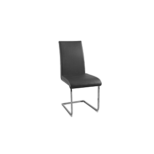 Chaise Nara Pietements Chromés - Gris Foncé