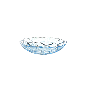 Set De 2 Assiettes Creuses Transparentes Estrella - Bleu Serviteurs