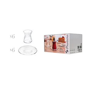 Set De 6 Tasses + Sous Tasses Pasabatshe - Blanc
