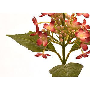 Fleur Hortensia 39Cm - Rouge Clair