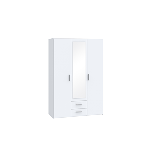 Armoire Telane Avec 3 Portes - Blanc Armoires rangements