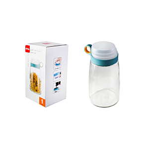 Boîte À Provision Avec Couvercle Mesureur 1800Ml - Blanc