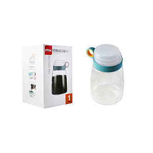 Boîte À Provision Avec Couvercle Mesureur 1400Ml - Blanc
