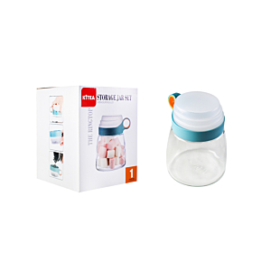 Boîte À Provision Avec Couvercle Mesureur 1000Ml - Blanc