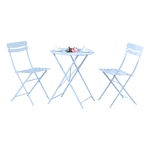 Set Bistrot Baihe Avec 2 Chaises + Table Meubles jardin