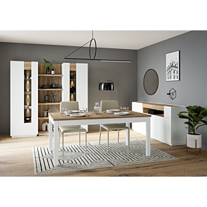 Table À Manger Extensible Lewisville - Beige / Crème