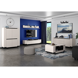 Table Basse Vodol - Beige / Noir