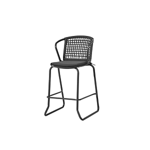 Tabouret Haut Alicia - Gris Foncé