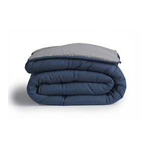 Couette Boutys Richbond Bicolore 300G - Bleu / Gris Essentiel HIVER