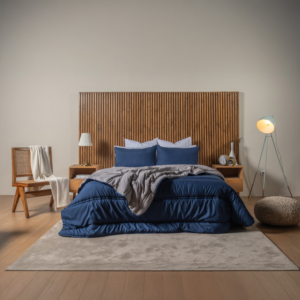Couette Boutys Richbond Bicolore 300G - Bleu / Gris