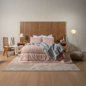Couette Boutys Richbond Bicolore 300G - Rose / Gris