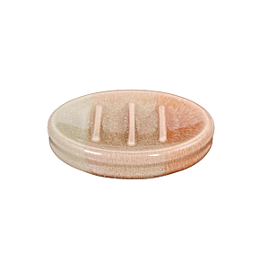 Porte Savon En Porcelaine - Rouge / Beige Soldes été vague 2