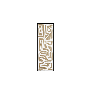 Tableau Abstrait 40X80 - Beige / Blanc Tableaux