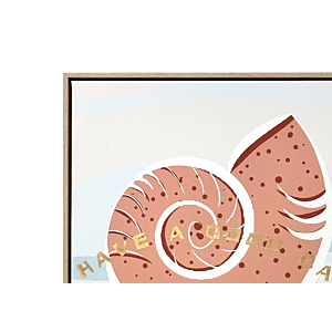 Tableau Coquillage 40X40 - Multicouleur