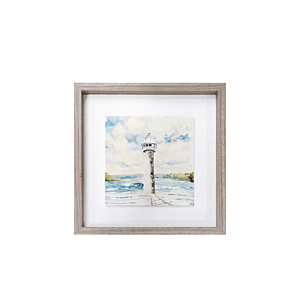 Tableau Le Phare En Toile Imprimée 30X30 - Multicouleur Décorations