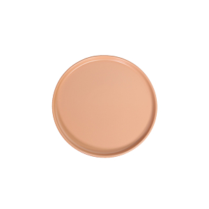 Plat En Porcelaine 20Cm - Beige Foncé Déstockage