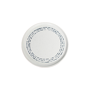 Plat Wave En Porcelaine 20,32Cm - Blanc / Bleu Thermos et Boîtes de conservations