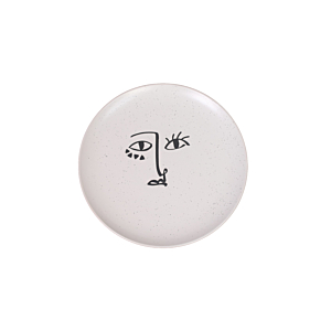 Plat Arti En Porcelaine 12,5Cm - Blanc / Noir Thermos et Boîtes de conservations