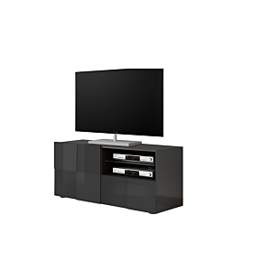 Meuble Tv Dama - Gris Foncé Brillant Sejour