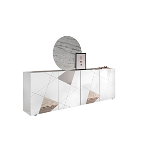 Buffet Vittoria 4 Portes - Blanc