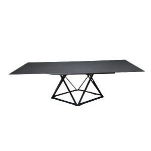 Table À Manger Extensible Uno 160-240Cm - Noir