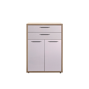 Élément De Rangement Disegno Art 2 Portes + 2 Tiroirs -Blanc Crème / Beige Bons plans Bureaux