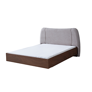 Lit Malaga Avec Planche Sommier - Marron Essentiel HIVER