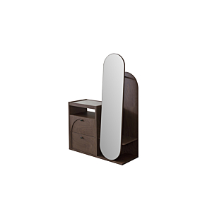 Commode Malaga Avec Miroir - Marron Essentiel HIVER