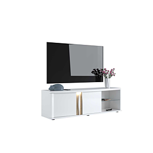 Meuble Tv Insta - Blanc / Chêne
