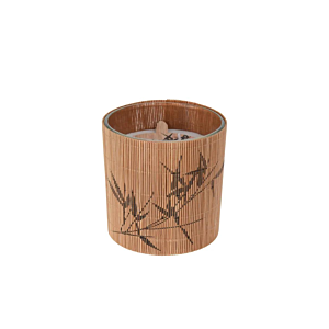 Bougie En Bambou Et Imprimé - Beige Offres Ramadan