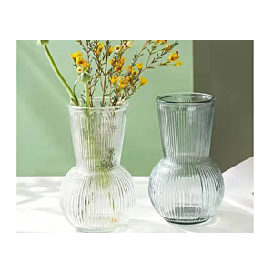 Vase En Verre 9,5Cm - Blanc