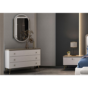 Miroir Lidya - Blanc