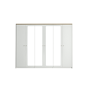 Armoire Lidya - Blanc / Beige