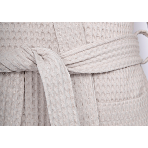 Peignoir Kimono Nid Abeille - Beige