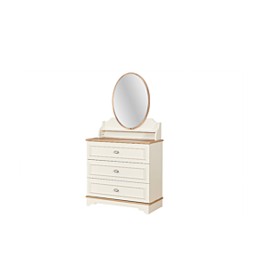 Commode Ayla - Blanc / Chêne
