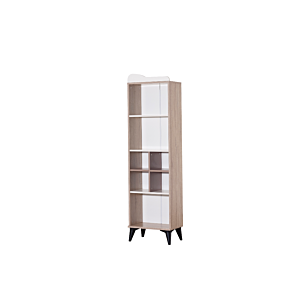 Bibliothèque Mado 7 Niches - Chêne / Blanc