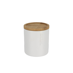 Boîte À Coton Prestige Avec Couvercle - Blanc Salle de Bain