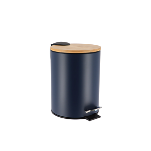 Poubelle Prestige Avec Frein De Chute 3L - Bleu Salle de Bain