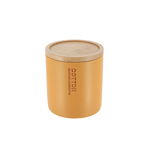 Boîte À Coton Prestige Avec Couvercle - Moutarde Salle de Bain