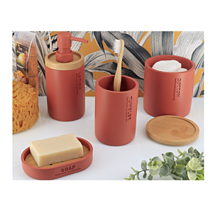 Boîte À Coton Prestige Avec Couvercle - Terracota