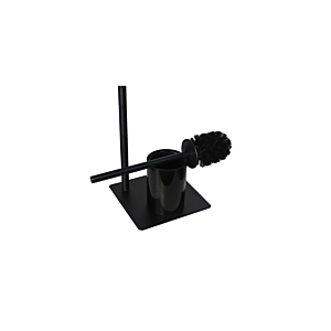Support De Toilette Avec Brosse De Toilette - Noir