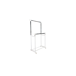 Chariot À Cintres Extensible Carré - Blanc Rangement pratique